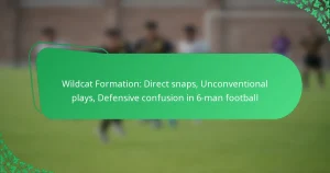 Wildcat Formation: Direct snaps, Unconventional plays, Defensive confusion in 6-man football